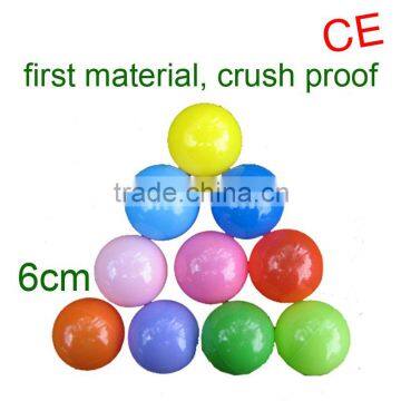 Soft Plastic Multi-colored Play ball pit balls Crush-proof