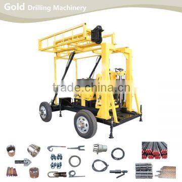 Wheel Mounted Diesel Power Water Well Drilling Rig, Core Drillling Rig, Ore Drilling Rig