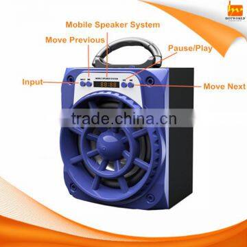 Professional powered 600mA USB FM speaker box