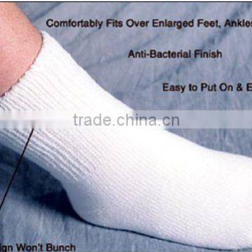Bio-active 100% cotton medical hospital socks