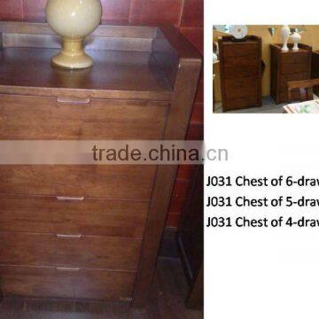 Chinese Walnut Chest Cabinet