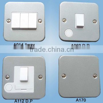 A014 A060 A112 A170 Pressed Satin Chrome Wall Switch