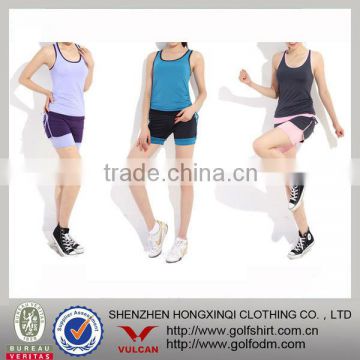 Cool dry Polyester Spandex Slim fit Ladies Fitness Gym Clothing