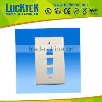 Blank faceplate, 3 ports blank wallplate,3ways faceplate