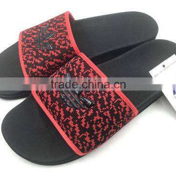 2016 latest design men slippers custom logo slide sandal