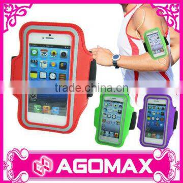 With private label multipurpose durable sport arm bag for iPhone 5
