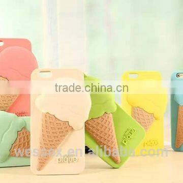 Ice Cream Design Soft Silicone phone cover for iphone4/4s/5/5s/5c/6/6 plus                        
                                                Quality Choice