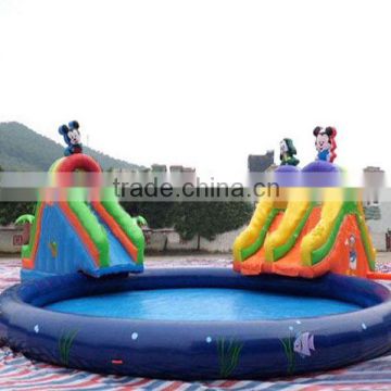 inflatable water park with swimming pool on sale