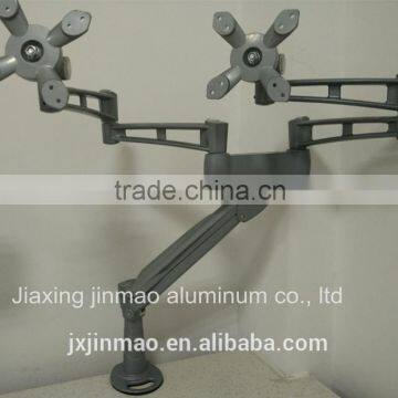 Spring-assisted Desk Monitor Arms Durable Aluminum Monitor Arm Bracket