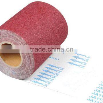 cheap aluminum abrasive sanding paper with Kraft paper backing paper roll