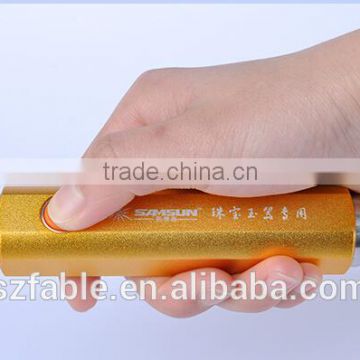 Mini Jade Testing Flashlight, gem torch with Yellow & White light with Rechargeable Battery