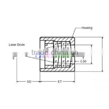 Coated Glass Lens 405nm 445nm 450nm Blue Laser Diode M9/P0.5 F=8.3 photo-5