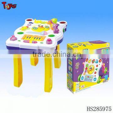 Hot sales musical table with record battery baby toy car