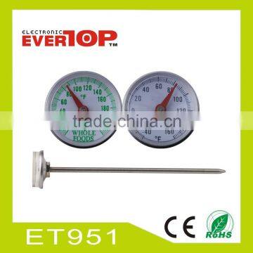 Metal BBQ thermometer ET951