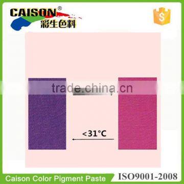 thermo-color paste for textile printing, temperature color change textile