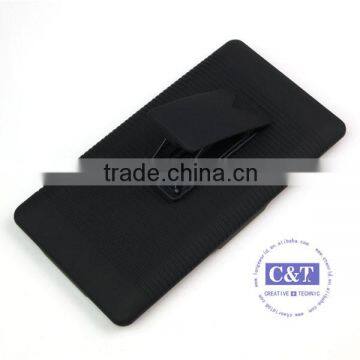 C&T New Coming Promotion Belt Clip Kickstand Hybrid Plastic Hard Case for Sony t3 photo-4