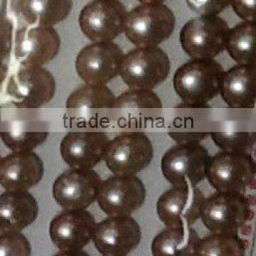 10mm purple round flat half hole pearl
