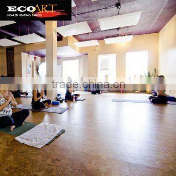 Space saving efficient infrared heating yoga room heater