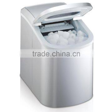 Compact Portable Silver Ice Maker Countertop Ice Cube Maker Machine photo-3