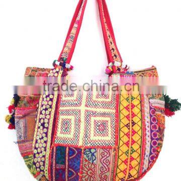 Vintage Indian Banjara Handmade Gypsy Banjara Textile, Exquisite Shoulder Bag photo-2