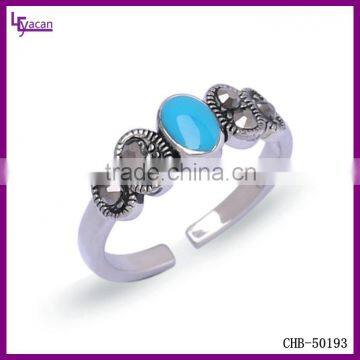 Fashion Jewelry Yiwu Factory Beautiful Turquoise Gem Men Ring