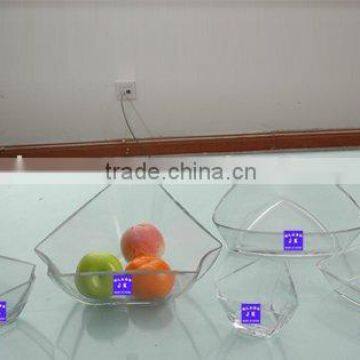 modern fruit glass bowl