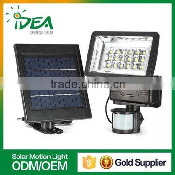 New Product High Power Solar Led Motion Sensor Light