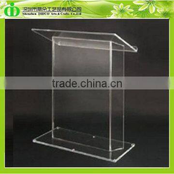 DDL-0035 ISO9001 Shenzhen Factory Wholesale SGS Test Clear Plexiglass Winner Podium Desk