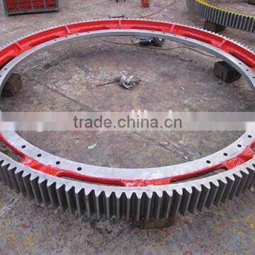 steel casting Girth Gear for cement machinery rotary kiln