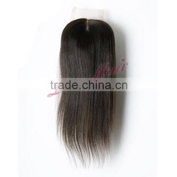 Hot Selling 4*4 Silky Straight Wave Natural Black Lace Closure With Brazilian Virgin Hair photo-4