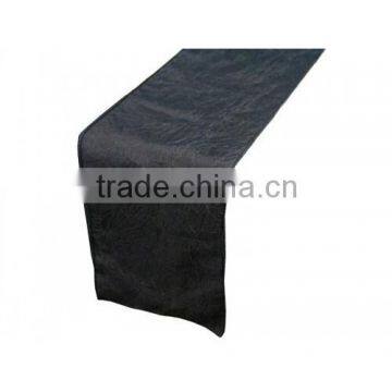 high Quality black Satin wedding party decoration table runner