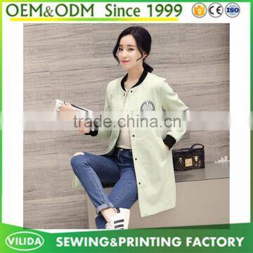 wholesale cheap price womens coat custom new design women's long coat