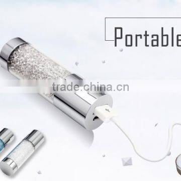 Colorful Crystal Power Bank 2600mah transparent powerbank