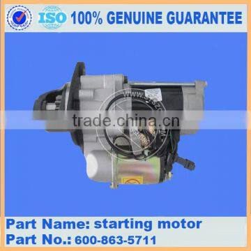 Excavator engine SAA6D114 parts starting motor 600-863-5711 for PC300-7/PC360-7