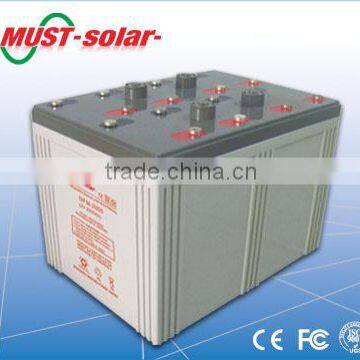 <MUST Solar>electric power solar battery 2V 300ah