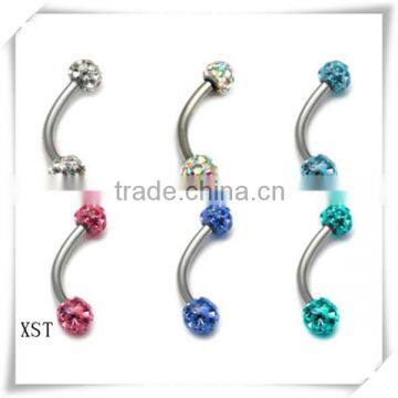 new arrival diamond screw fake eyebrow piercing