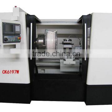 cnc wheel lathe CK6197W Wheel polishing machine with CE from Haishu