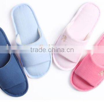 embroidery upper TPR sole open toe indoor home slipper woman lady slipper cheap price slippers women