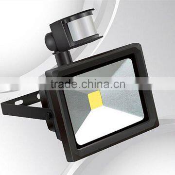 3-5 Years Warranty 30W PIR Motion Sensor Detective LED Flood Light 10w 20w 30w 50w 70w 100w with CE IES IP65