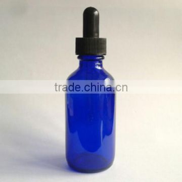 60ML Cobalt Boston Round Glass Bottle