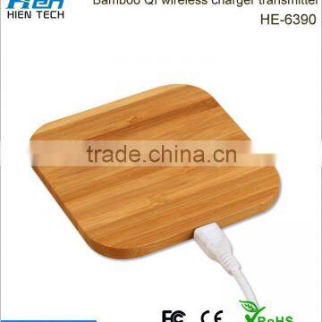 Qi Universal Natural Wood Desktop Table Wireless Charger for Smart Phones photo-5