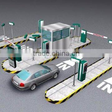 One Entrance and One Exit Intelligent Barcode&RFID Car Parking System with Affordable Price