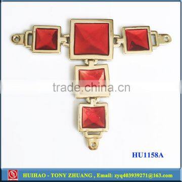 Pink Color Plastic Flip Flops Buckle Chain HU1158C photo-2