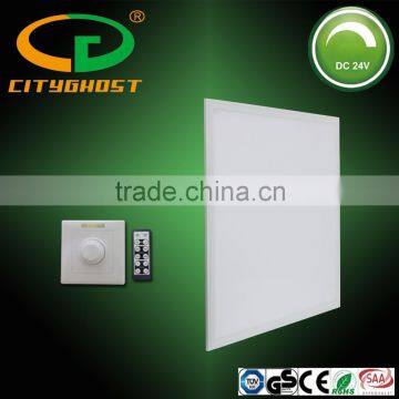 White Color AL Frame 595*595*9MM 90LM/W 24V DC Meanwell Driver Brightness Dimmable LED Panel 600x600 48W