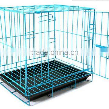 2016 stainless steel dog cage folding metal mesh dog cage