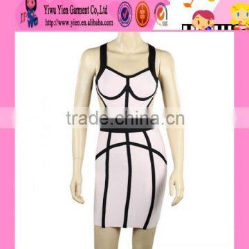 2015  China hot sexy ladies bandage dress top quality plus size one piece bandage dress