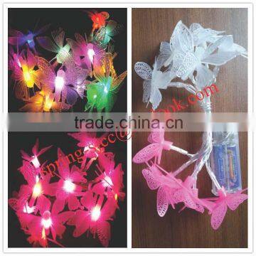 Plastic Butterfly LED Christmas String Light for Holiday