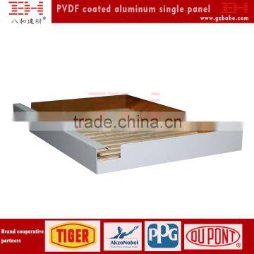 Building materials aluminum corrugated sandwich panel