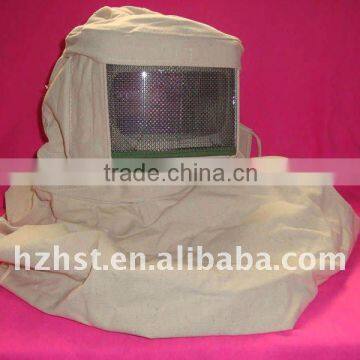 Sand blast cloth with hood protect from dust paint