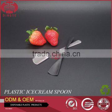 High Quality Disposable Plastic Flat Tableware PP Material Icecream Spoon